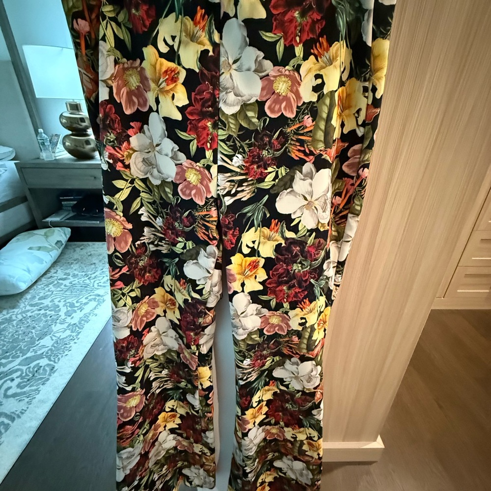 Alice + Olivia Floral Wide Leg Pants